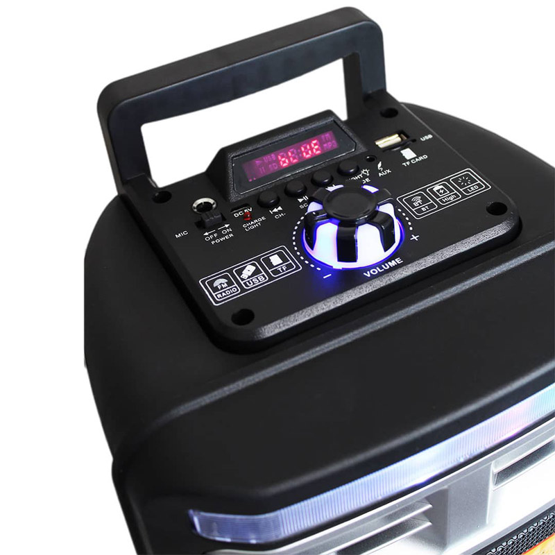 اسپیکر چمدانی بلوتوثی رم و فلش خور HIFI CH-T85 + میکروفون و ریموت کنترل