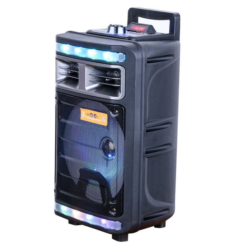 اسپیکر چمدانی بلوتوثی رم و فلش خور HIFI CH-T85 + میکروفون و ریموت کنترل