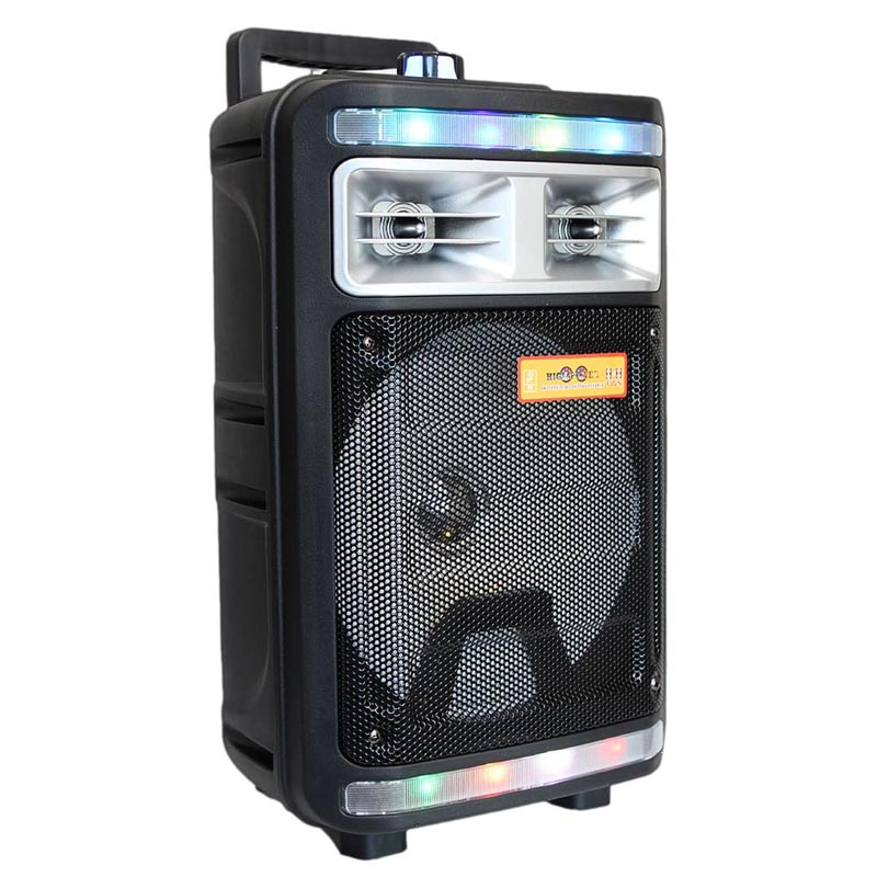 اسپیکر چمدانی بلوتوثی رم و فلش خور HIFI CH-T85 + میکروفون و ریموت کنترل