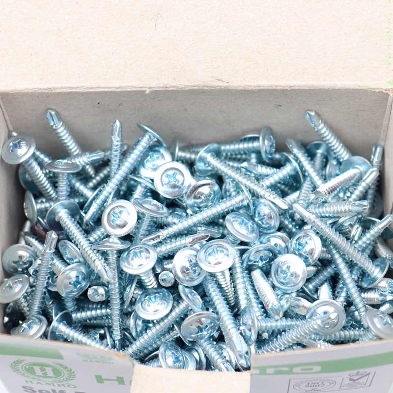 پیچ سر مته واشردار همرو سایز 32×4٫2 میلی متر بسته 500 عددی