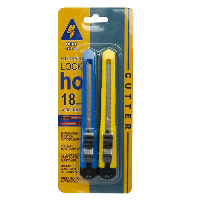 کاتر پلاستیکی هیرو Hero Lock Ho 18mm بسته دو عددی