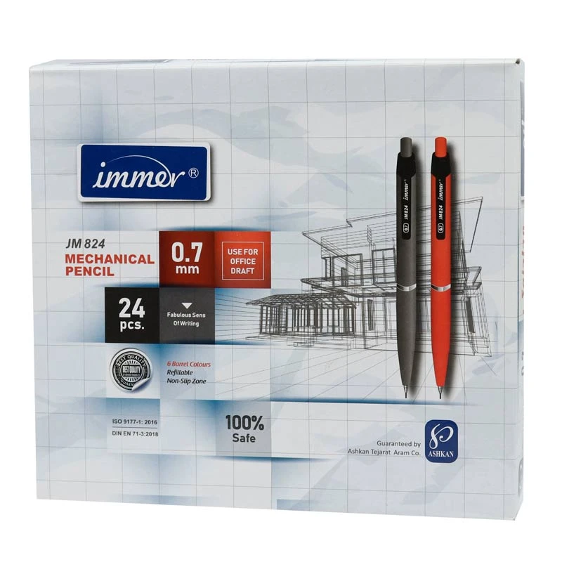 مداد نوکی Immer JM824 0.7mm بسته 24 عددی
