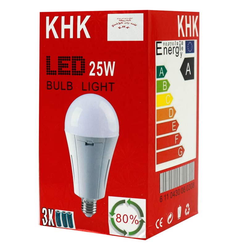 لامپ باتری خور 25 وات مدل KHK