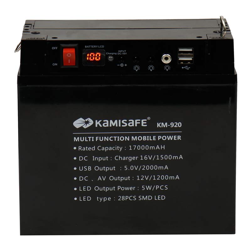 پاوربانک و سیستم روشنایی 17000 کامیسیف Kamisafe KM-920