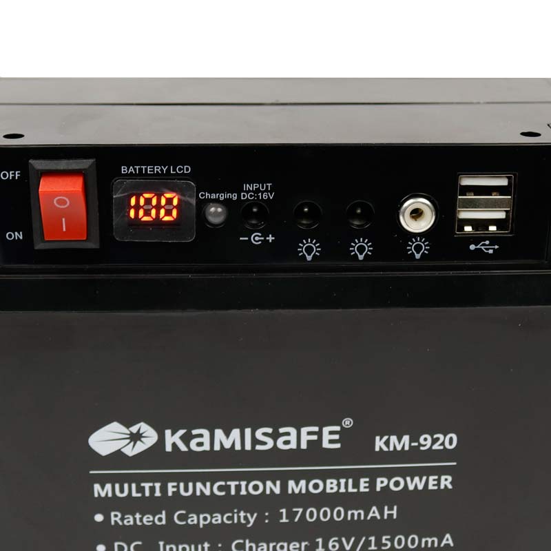 پاوربانک و سیستم روشنایی 17000 کامیسیف Kamisafe KM-920