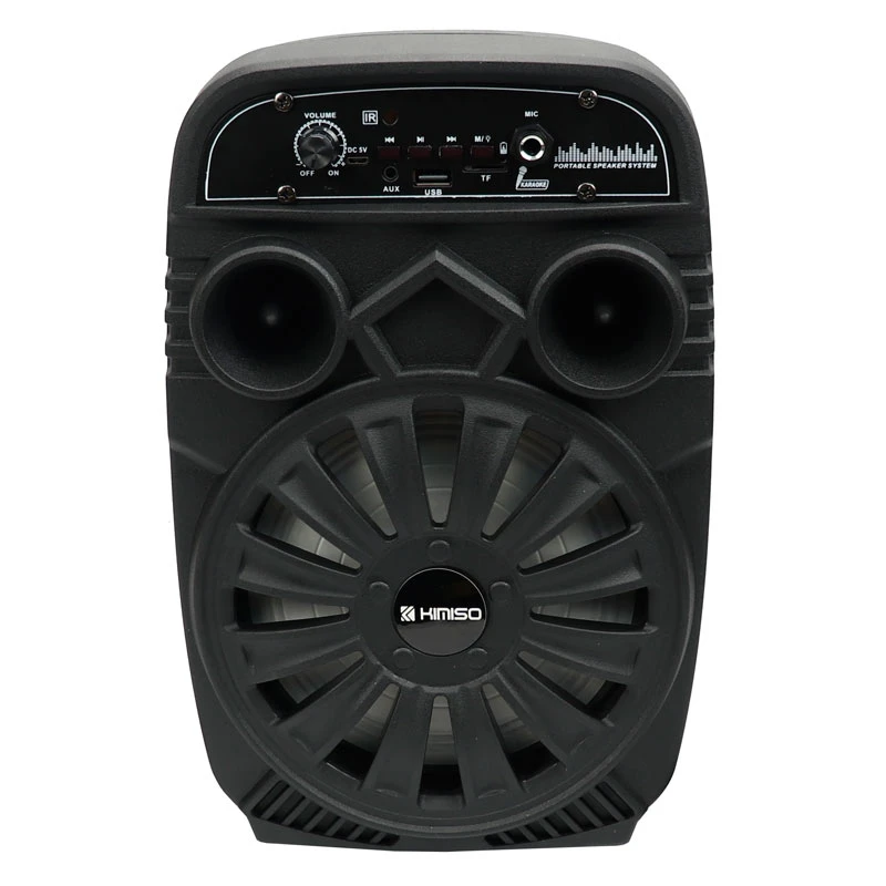 اسپیکر چمدانی بلوتوثی رم و فلش خور Kimiso QS-2605 + میکروفون و ریموت کنترل