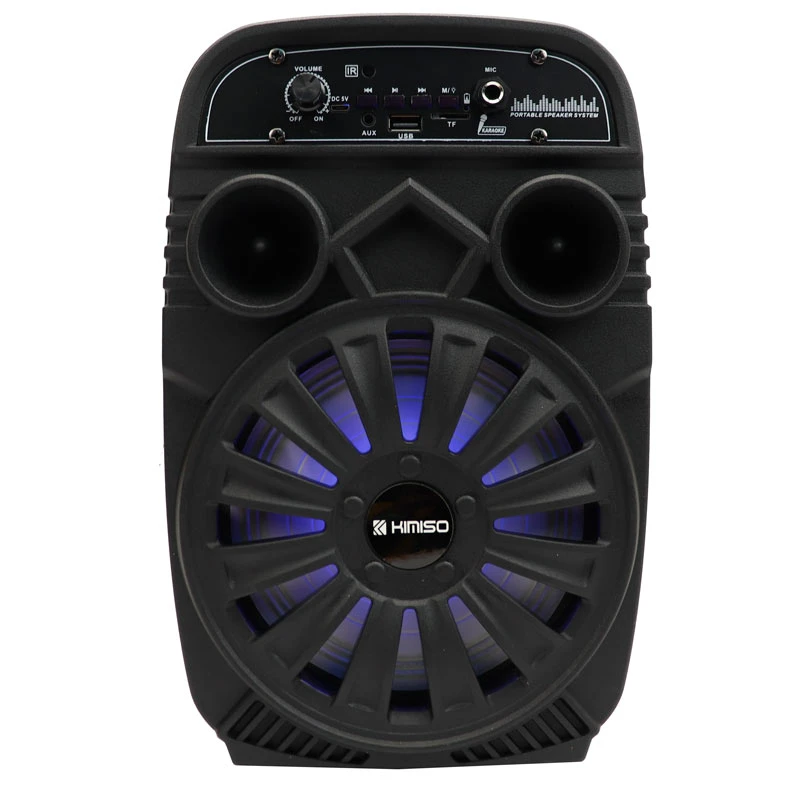 اسپیکر چمدانی بلوتوثی رم و فلش خور Kimiso QS-2605 + میکروفون و ریموت کنترل