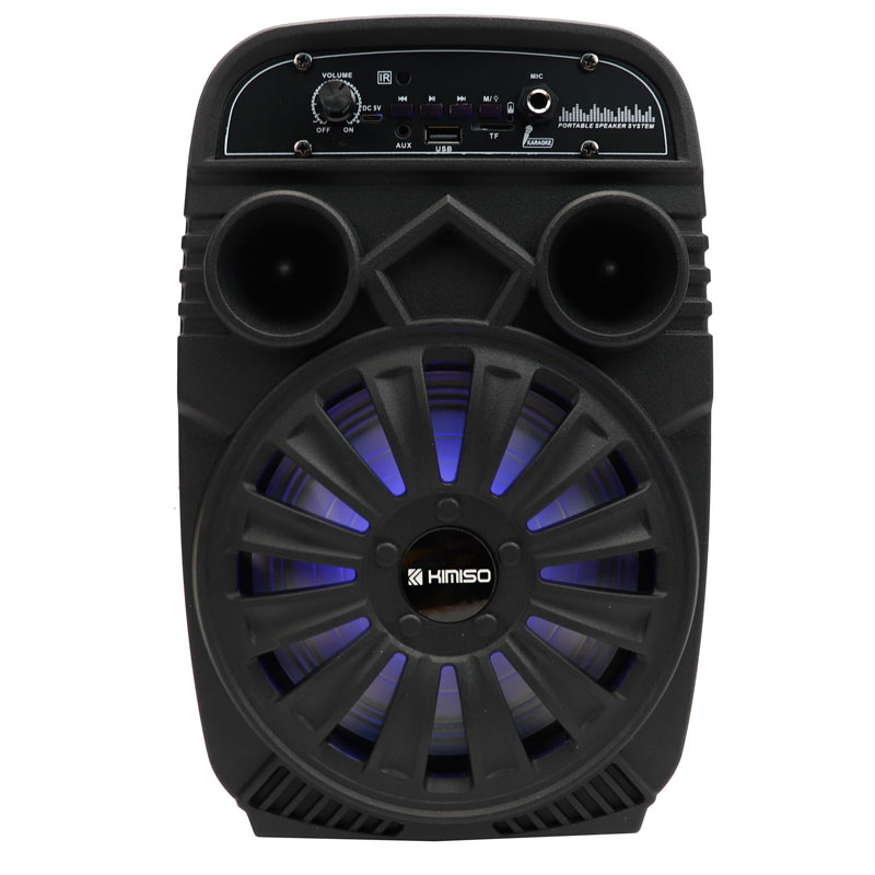 اسپیکر چمدانی بلوتوثی رم و فلش خور Kimiso QS-2605 + میکروفون و ریموت کنترل