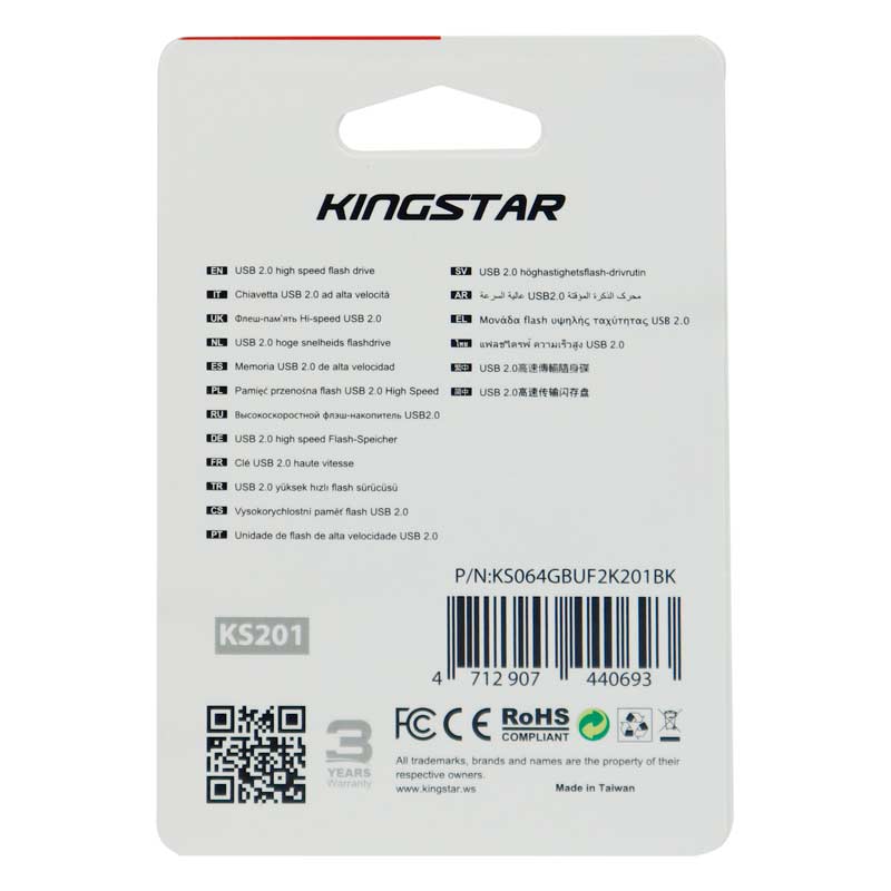 فلش 64 گیگ کینگ استار KingStar Aroma KS201