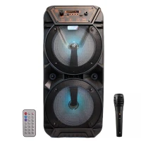 اسپیکر چمدانی بلوتوثی رم و فلش خور Kolav-E61 + میکروفون و ریموت کنترل