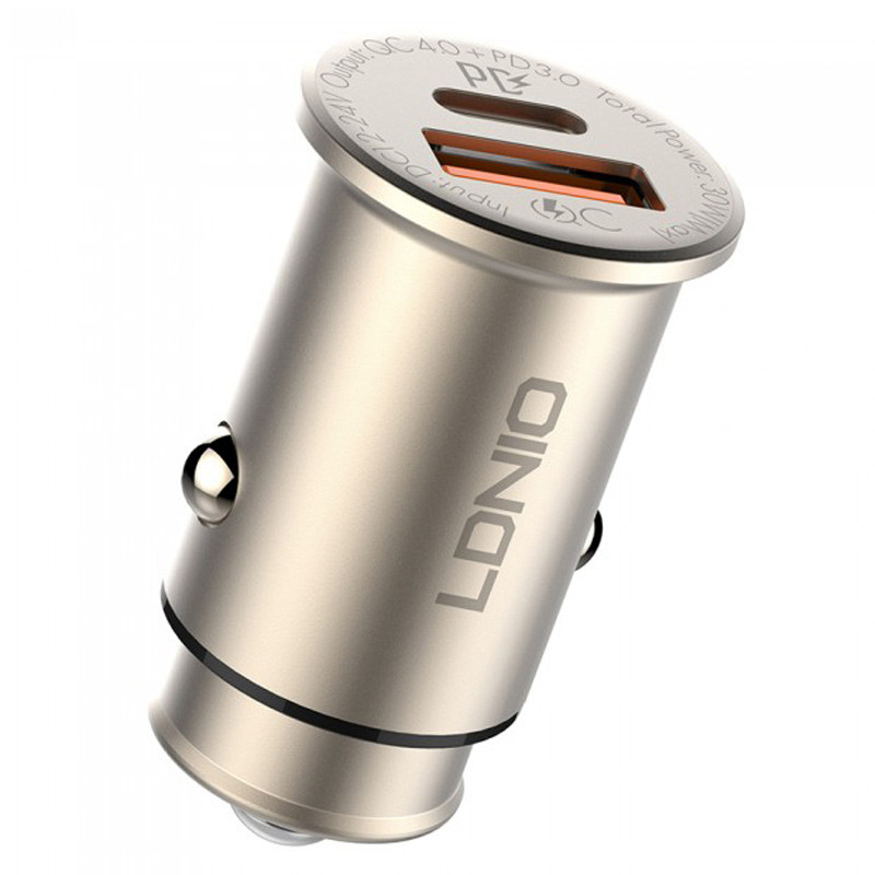 شارژر فندکی فست شارژ LDNIO C506Q 5A QC4 PD3 30W
