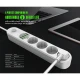 چندراهی 4 خانه الدینیو SE4432 با کابل 2 متری + شارژر USB