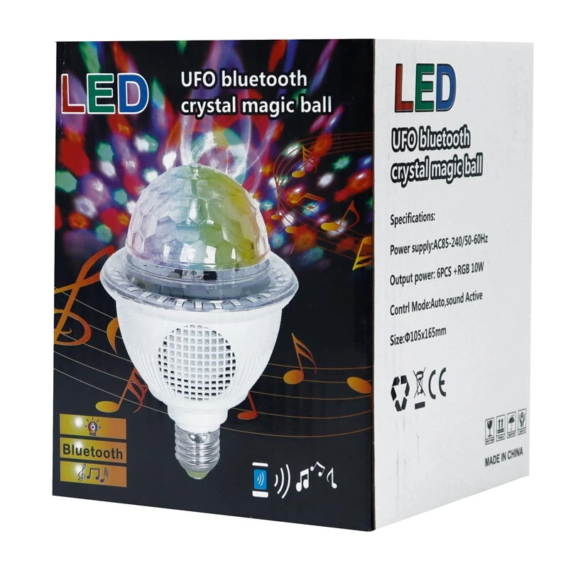 لامپ رقص نور UFO Crystal Magic Ball 10W