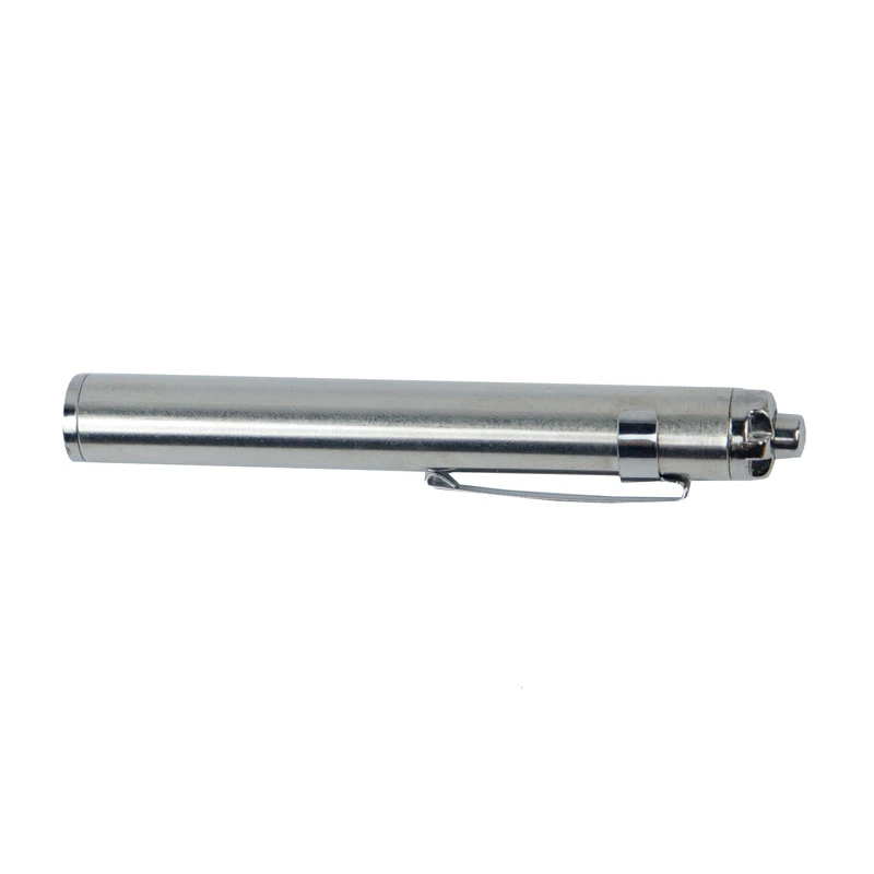 چراغ قوه استیل باتری خور 100mm