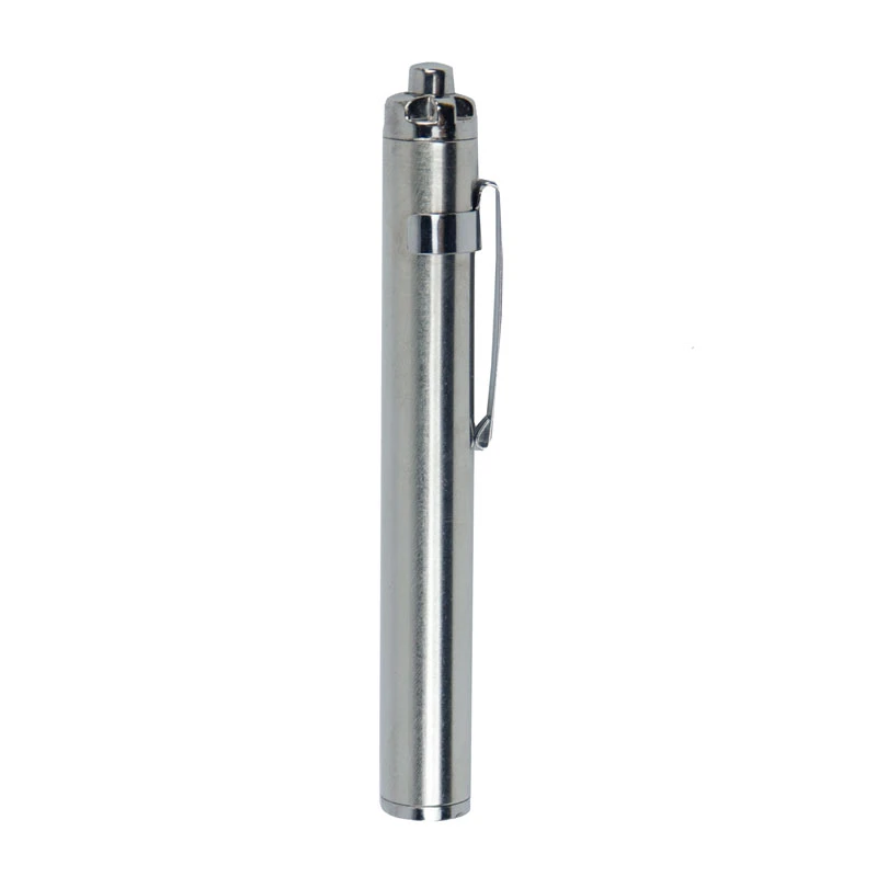 چراغ قوه استیل باتری خور 100mm