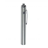 چراغ قوه استیل باتری خور 100mm