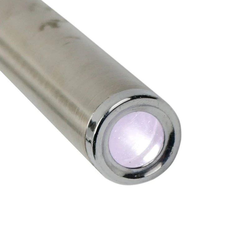 چراغ قوه استیل باتری خور 100mm