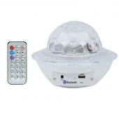 رقص نور اسپیکر دار UFO Crystal Magic Ball + ریموت کنترل