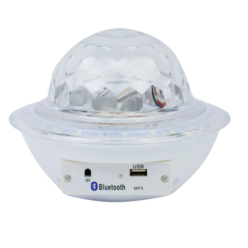 رقص نور اسپیکر دار UFO Crystal Magic Ball + ریموت کنترل