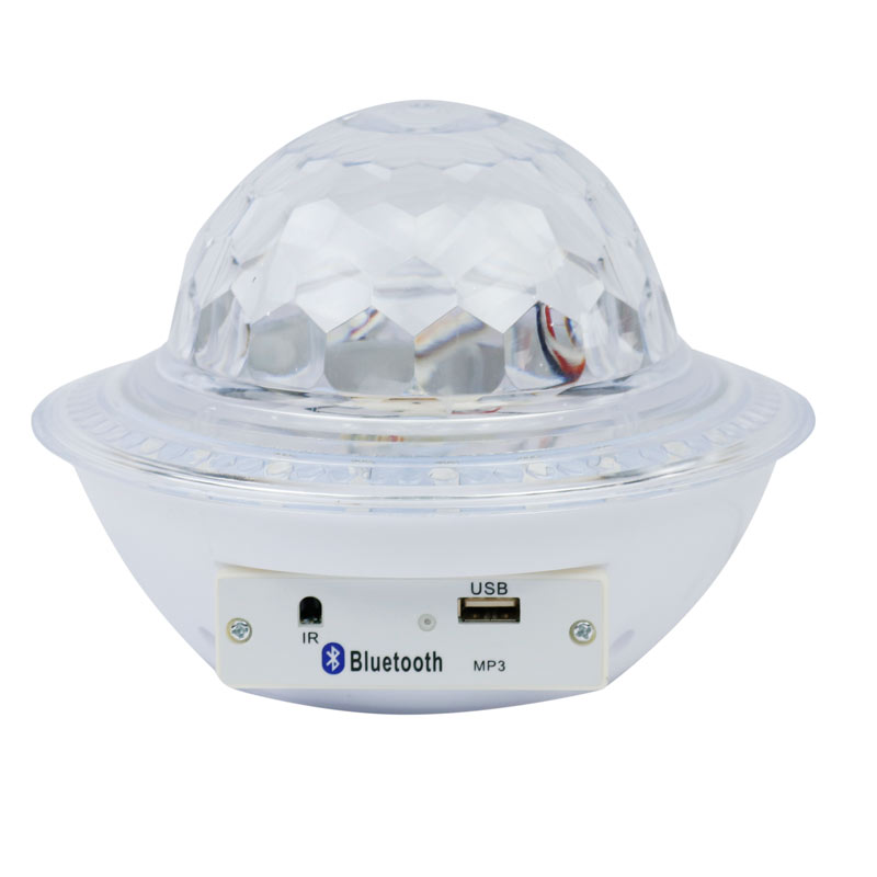 لامپ LED اسپیکر دار بلوتوثی و فلش خور UFO Crystal Magic Ball 12W + ریموت کنترل