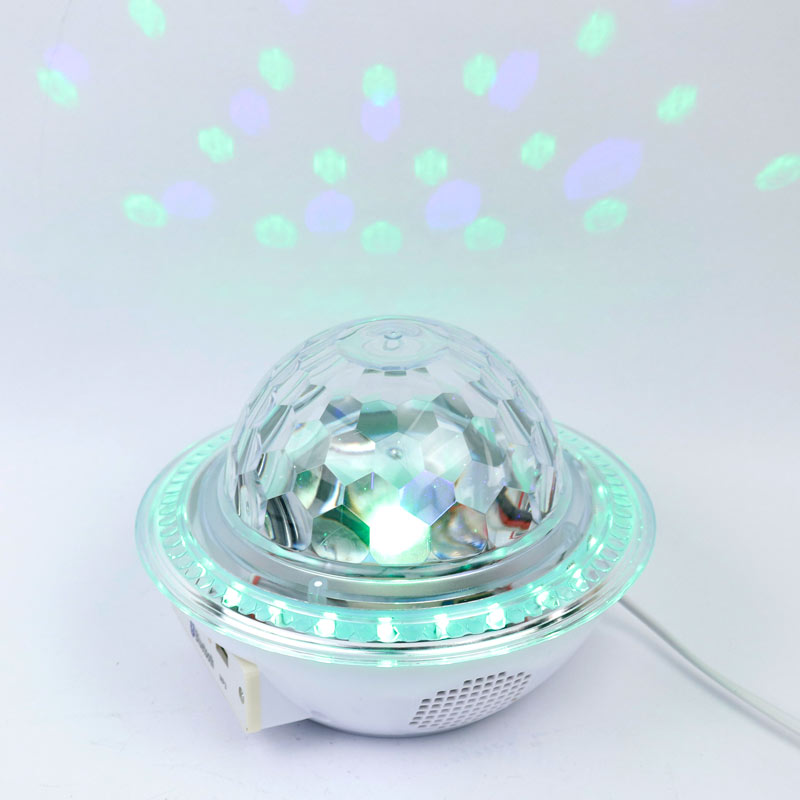 لامپ LED اسپیکر دار بلوتوثی و فلش خور UFO Crystal Magic Ball 12W + ریموت کنترل