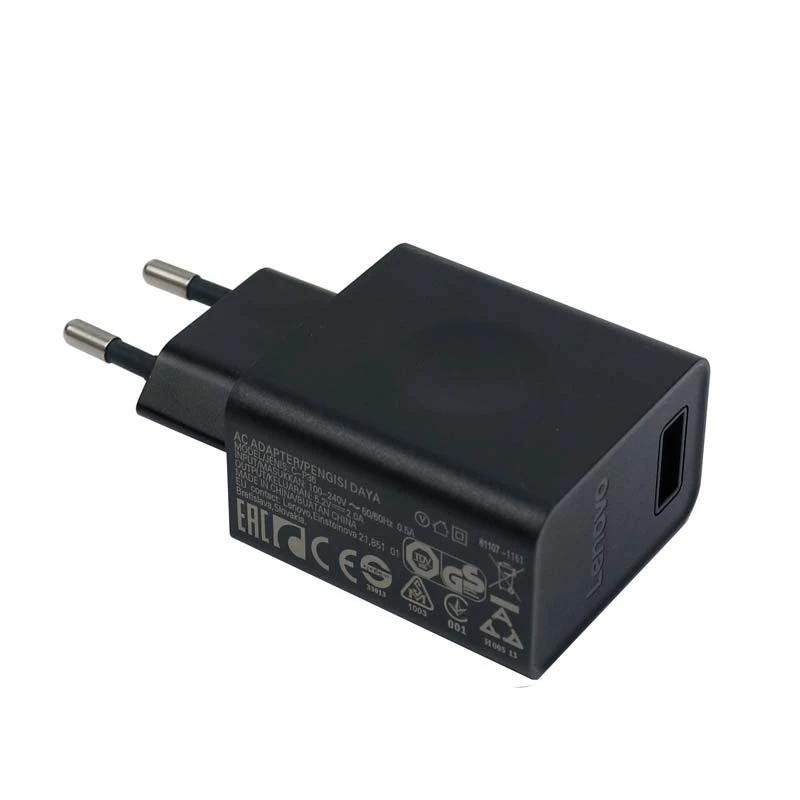شارژر دیواری اورجینال لنوو 2A + کابل میکرو یو اس بی