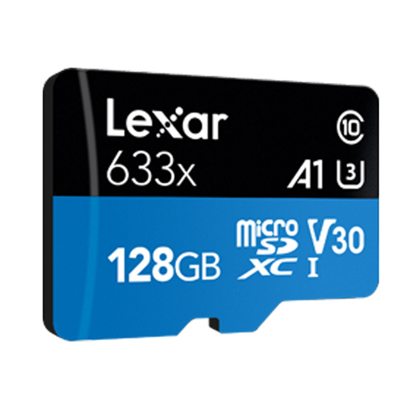 رم میکرو 128 گیگ لکسار Lexar 633X A1 V30 U3 C10 100MB/s + خشاب