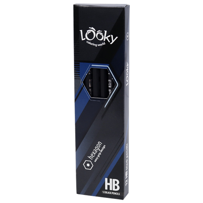 مداد لوکی Looky Hexagon بسته 12 عددی