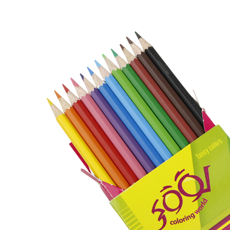 مداد رنگی 12 رنگ لوکی Looky Coloring World