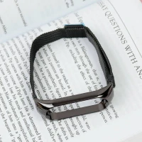 بند فلزی قفل مگنتی Mi Band 5/6 مشکی