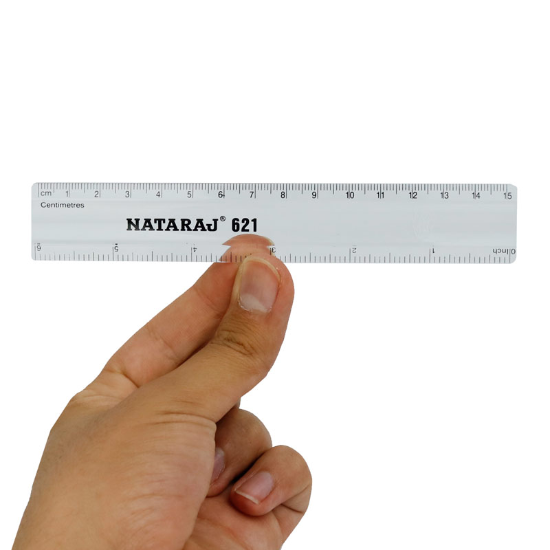خط کش پلاستیکی Nataraj 621 15cm