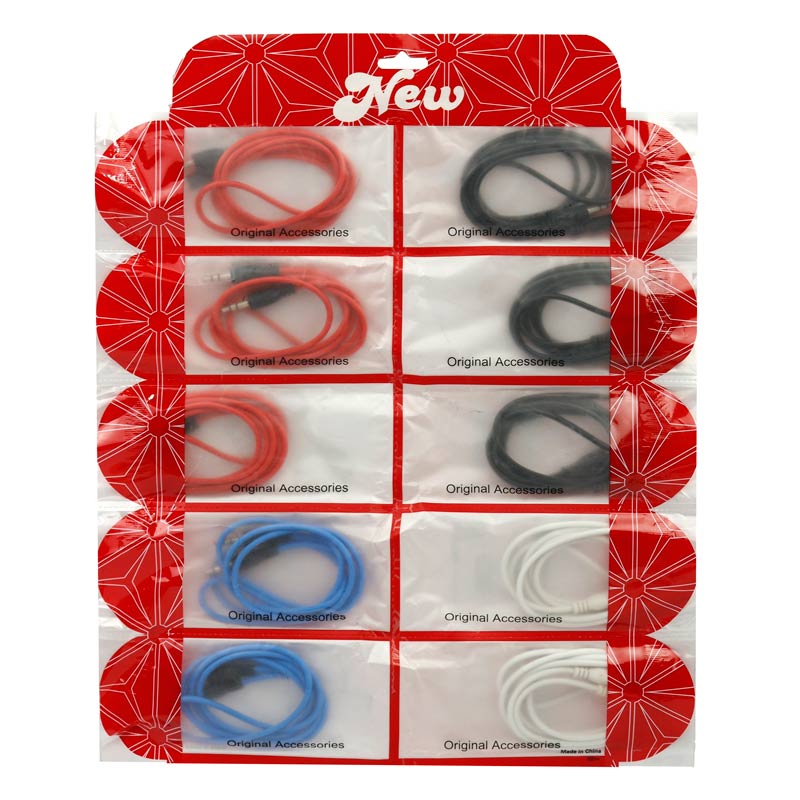 کابل New AUX طول 1 متر بسته 10 عددی