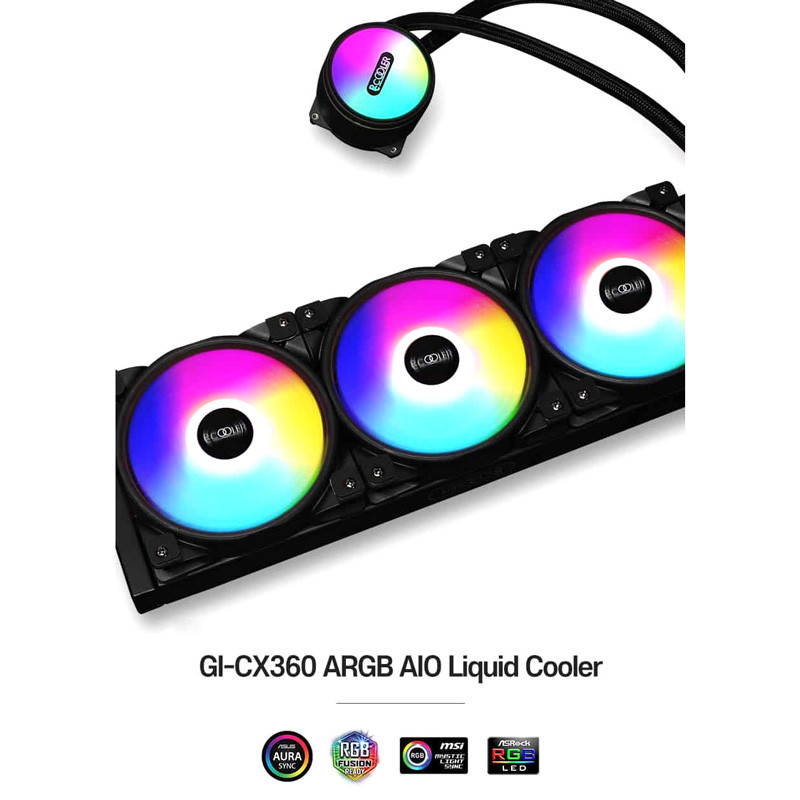 فن خنک کننده CPU پی سی کولر PCcooler GI-CX360 ARGB