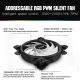 فن خنک کننده CPU پی سی کولر PCcooler GI-D56A HALO RGB