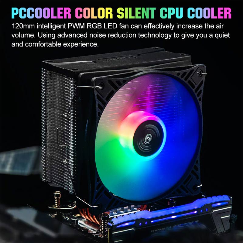 فن خنک کننده CPU پی سی کولر PCcooler GI-X4S RGB