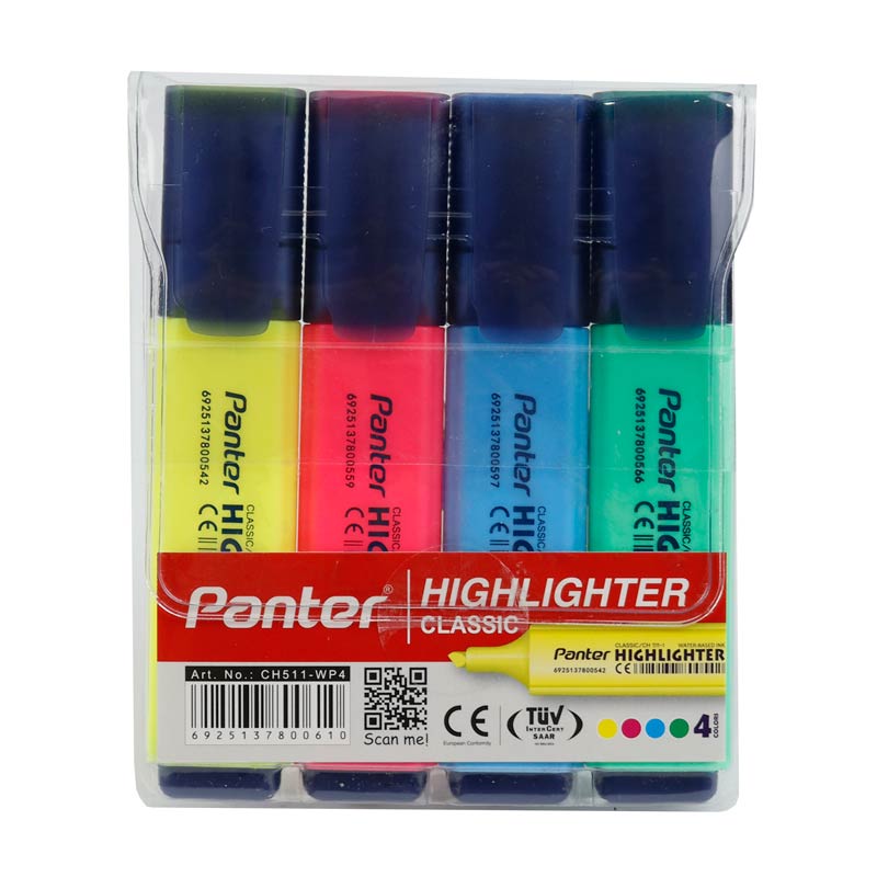 ماژیک هایلایت پنتر Panter CH511WP4 بسته ۴ عددی