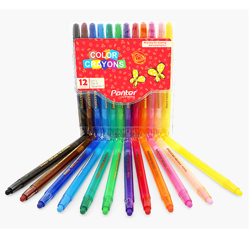 مداد شمعی 12 رنگ پنتر Panter RC 101