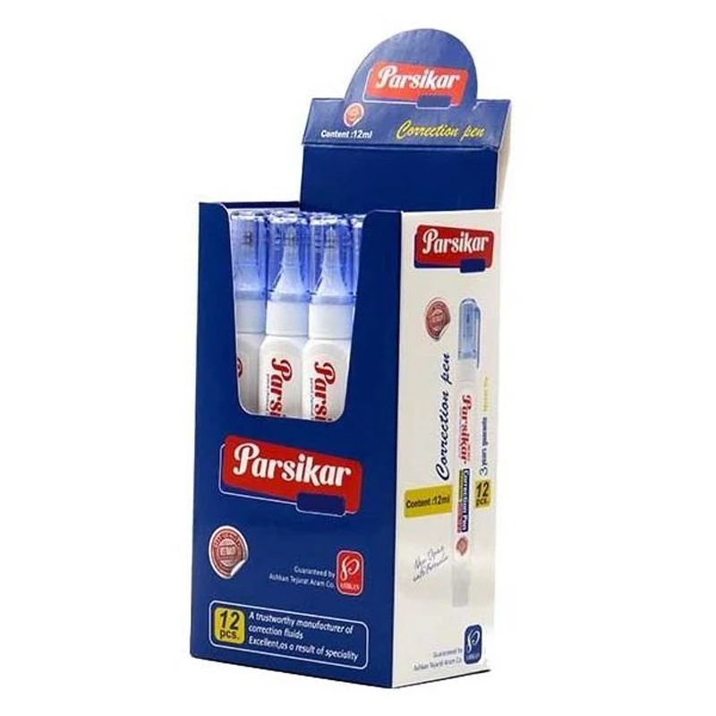 غلط گیر قلمی 12 میلی لیتری پارسیکار JM603 بسته 12 عددی