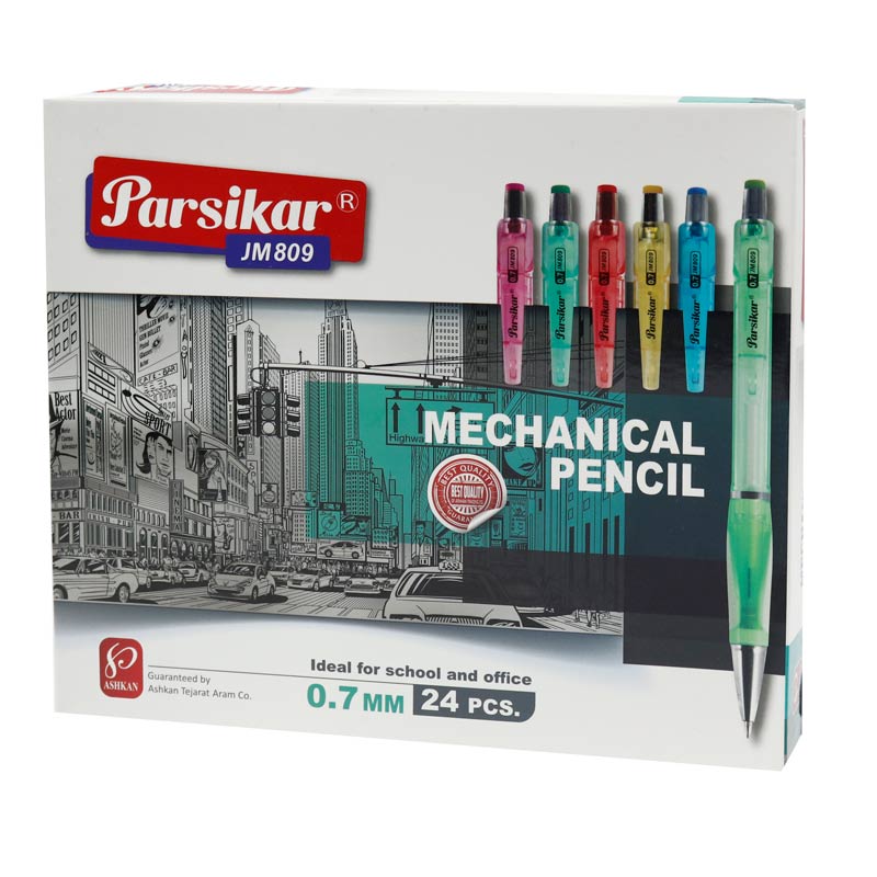 مداد نوکی Parsikar JM809 0.7mm بسته 24 عددی