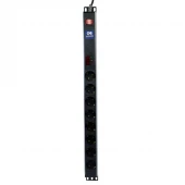 محافظ برق 8 خانه ارت دار پارت الکتریک PE6642 Rack Mount با کابل 1/8 متری