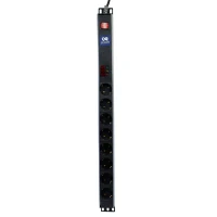 محافظ برق 8 خانه ارت دار پارت الکتریک با کابل 1/8 متری PE6642 Rack Mount