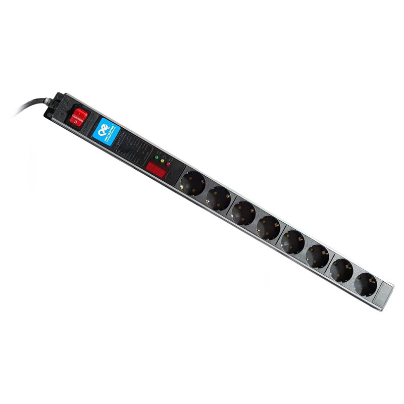 محافظ برق 8 خانه ارت دار پارت الکتریک با کابل 1/8 متری PE6642 Rack Mount