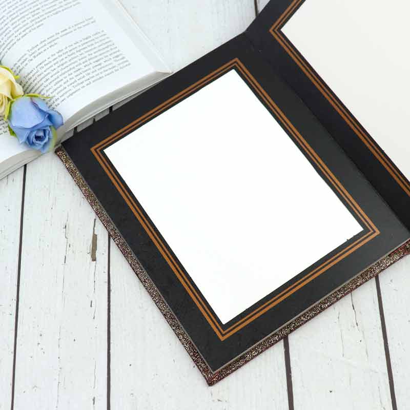 آلبوم عکس فریم اکلیلی ساده قرمز قهوه ای 16*21 سانتی متر
