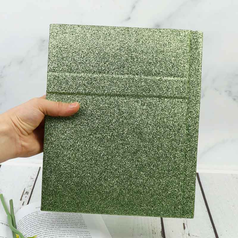 آلبوم عکس فریم اکلیلی ساده سبز 16*21 سانتی متر