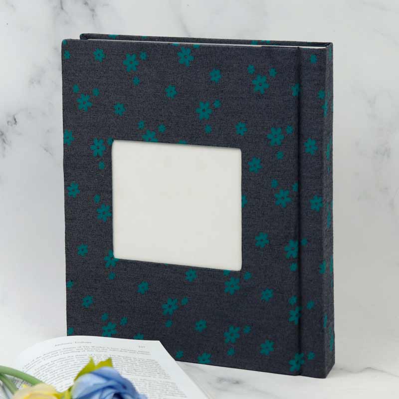 آلبوم عکس فریم پارچه ای طرح دار 21*16 سانتی متر کد 12