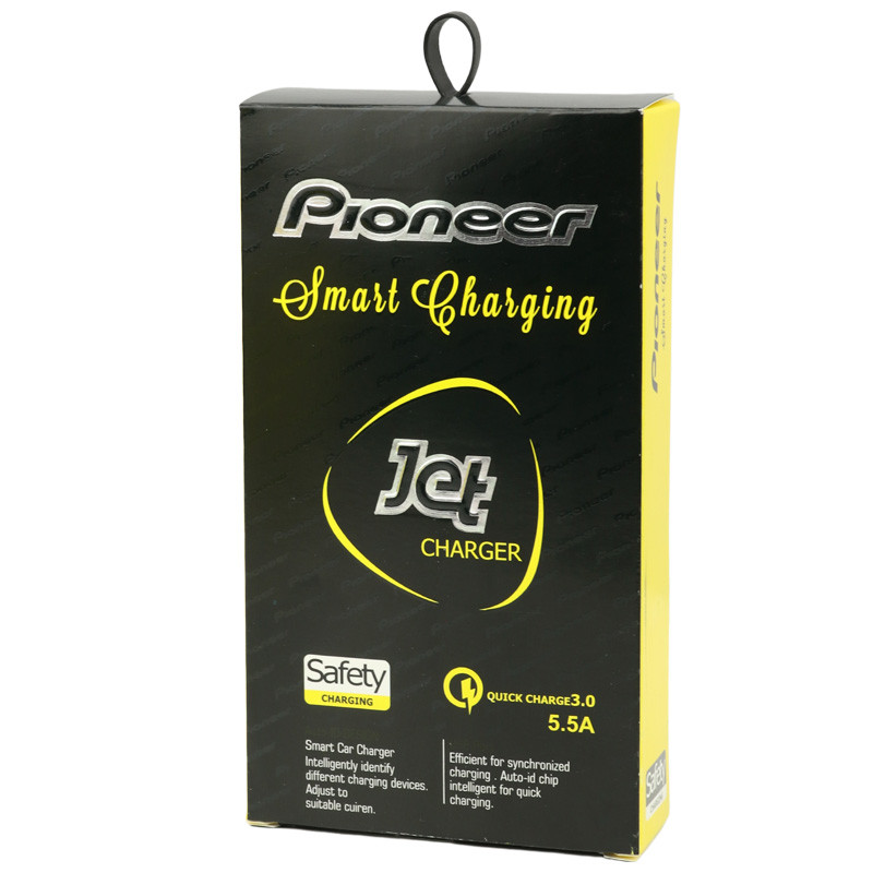شارژر فندکی فست شارژ Pioneer Jet 3.1A QC3 PD