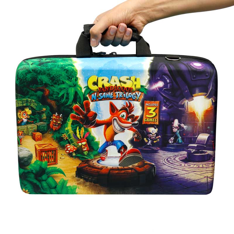 کیف کنسول بازی PS5 طرح Crash Bandicoot