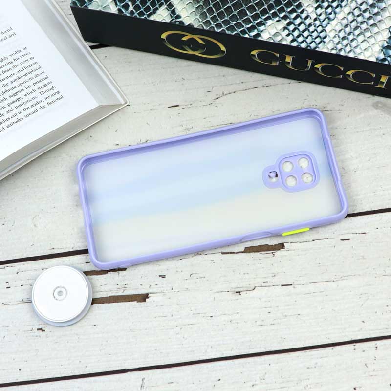 قاب محافظ لنزدار رزین رنگین کمانی پاپ سوکت دار Xiaomi Redmi Note 9s / Note 9 Pro
