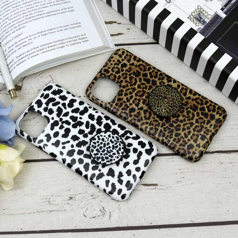 قاب IMD پاپ سوکت دار پلنگی iPhone 11 Pro Max