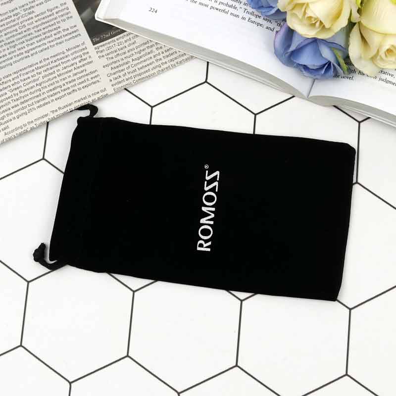 کیف پاور بانک مخملی مشکی ROMOSS